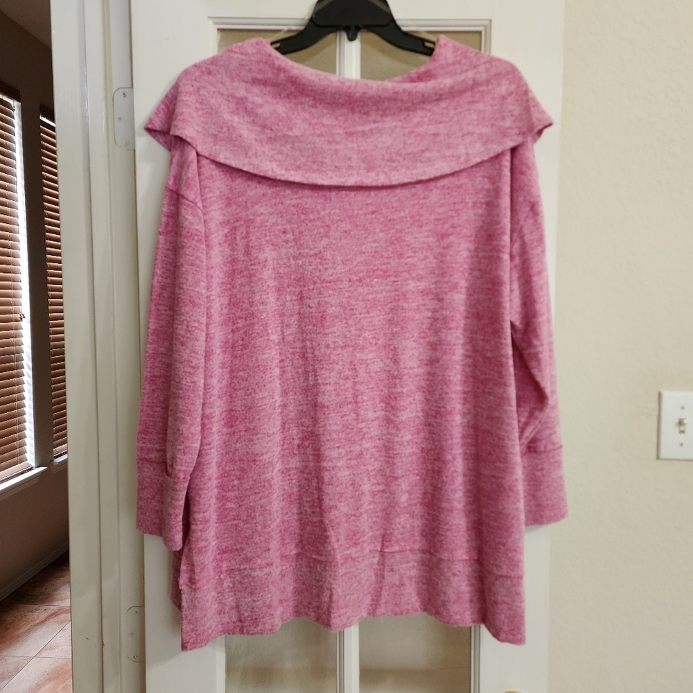 Dear Scarlett Lounge Set Plus 2X Pink Cowl Neck Buttery Soft Travel Loungewear - Picture 4 of 16
